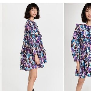 Kika Vargas Multicolor Ximena Short Dress